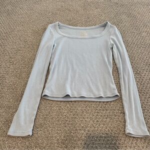 Art Class Light Blue Long Sleeve Fitted Shirt